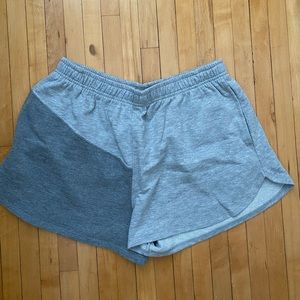 Two tone gray comfy shorts